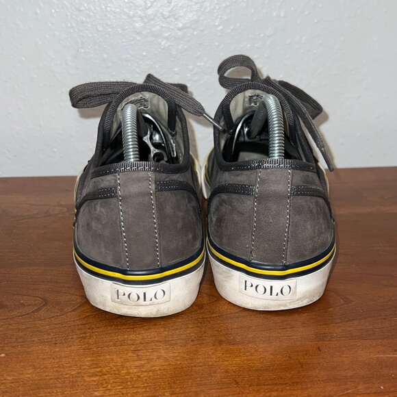 Polo Ralph Lauren Shoes Morray Silky Nubuck Sneakers Casual Men's size 10 D - Picture 2 of 6